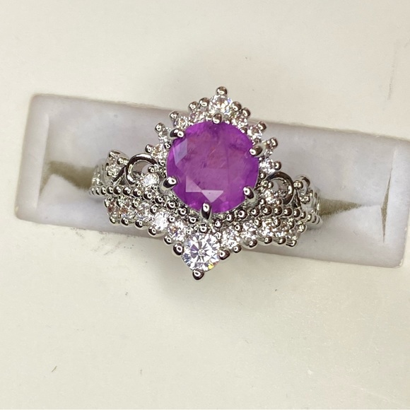 Natural Fusion Purple Quartz ring - Picture 11 of 15